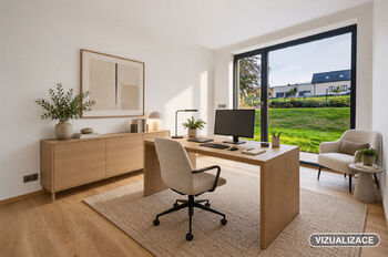 Pracovna - vizualizace - Prodej domu 201 m², Vlašim