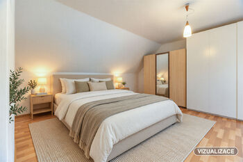 vizualizace ložnice v 2. NP - Prodej domu 212 m², Velvary