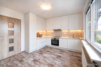 Kuchyňský kout (vizualizace). - Prodej domu 98 m², Studená