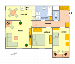 Pronájem bytu 3+kk v družstevním vlastnictví 66 m², Velké Hamry