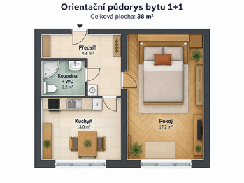 Prodej bytu 1+1 v osobním vlastnictví 37 m², Karlovy Vary