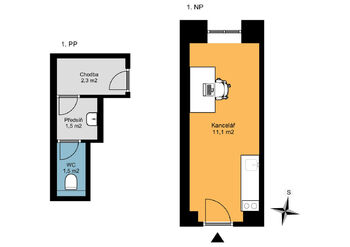 Pronájem kancelářských prostor 16 m², Praha 6 - Břevnov