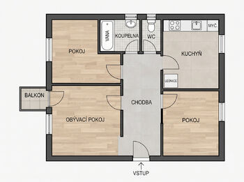 Prodej bytu 3+1 v osobním vlastnictví 86 m², Šaratice