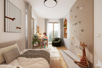 jeden z dětských pokojů 2NP - Prodej domu 108 m², Líšnice