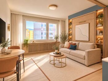 VIZUALIZACE - Prodej bytu 1+kk v družstevním vlastnictví 20 m², Prachatice