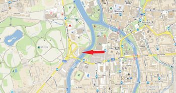 mapa - Pronájem bytu 3+kk v osobním vlastnictví 107 m², České Budějovice