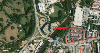 letecká mapa - Pronájem bytu 3+kk v osobním vlastnictví 107 m², České Budějovice