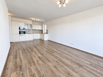obývací pokoj s kuch.linkou - Pronájem bytu 3+kk v osobním vlastnictví 107 m², České Budějovice