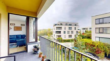 lodžie 6 m2 - Prodej bytu 3+kk v osobním vlastnictví 68 m², Praha 4 - Modřany