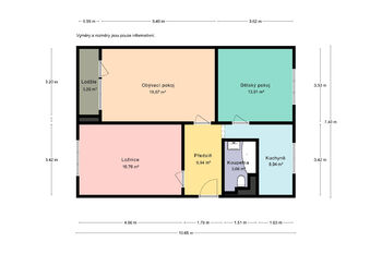 Prodej bytu 3+1 v osobním vlastnictví 68 m², Praha 6 - Vokovice