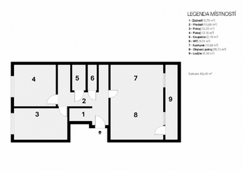 Prodej bytu 3+1 v osobním vlastnictví 77 m², Praha 10 - Petrovice