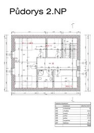 Půdorys 2.NP - Prodej domu 152 m², Horní Planá