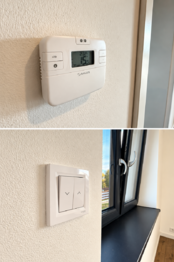 Termostat pro podlahové topení a ovládání el. rolet do oken - Prodej domu 152 m², Horní Planá