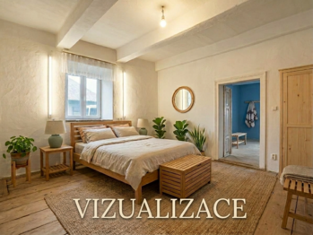 Ložnice - vizualizace - Prodej domu 238 m², Žabonosy