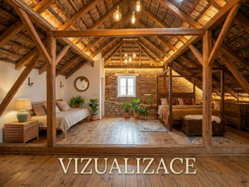 Podkroví - vizualizace - Prodej domu 238 m², Žabonosy