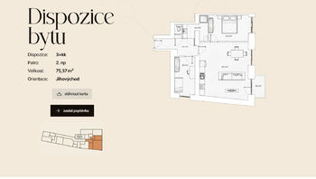 Prodej bytu 3+kk v osobním vlastnictví 51 m², Dvůr Králové nad Labem