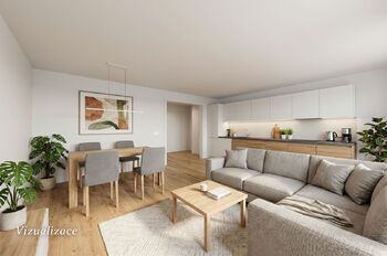 vizualizace - Prodej bytu 3+1 v osobním vlastnictví 81 m², Praha 10 - Petrovice