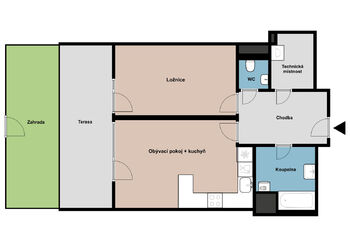 Pronájem bytu 2+kk v osobním vlastnictví 55 m², Plzeň