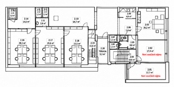 Pronájem kancelářských prostor 229 m², Brno