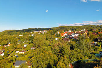 Pohled z dronu - Prodej pozemku 461 m², Karlovy Vary