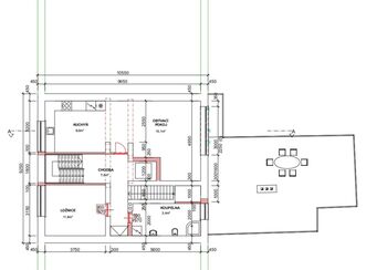 půdorys II:NP - Prodej domu 306 m², Ústí nad Orlicí