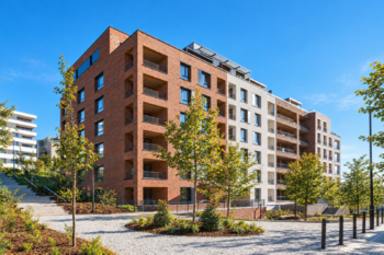 Pohled na dům - Prodej bytu 1+kk v osobním vlastnictví 38 m², Praha 5 - Jinonice