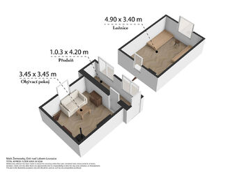 Prodej chaty / chalupy 55 m², Malé Žernoseky