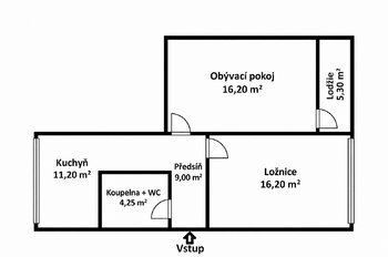 Prodej bytu 2+1 v osobním vlastnictví 62 m², Praha 4 - Kamýk