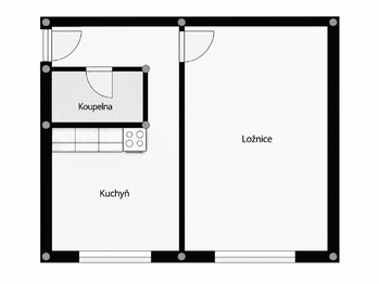 Prodej bytu 1+1 v osobním vlastnictví 41 m², Aš