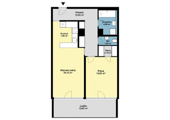 Pronájem bytu 2+kk v osobním vlastnictví 62 m², Praha 6 - Břevnov