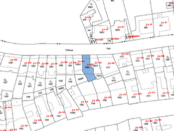 snímek z katastrální mapy - Pronájem bytu 3+kk v osobním vlastnictví 47 m², Brno