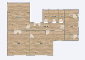 půdorys - Pronájem domu 150 m², Opava