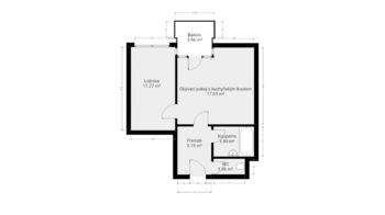 Prodej bytu 2+kk v osobním vlastnictví 43 m², Kladno