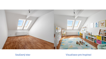 Vizualizace Pokoj 3 - Prodej bytu 3+kk v osobním vlastnictví 61 m², Beroun