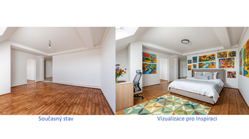 Vizualizace Pokoj 2 - Prodej bytu 3+kk v osobním vlastnictví 61 m², Beroun