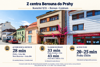 Dopravní spojení - Prodej bytu 3+kk v osobním vlastnictví 61 m², Beroun