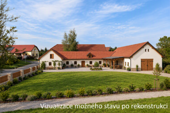 Vizualizace - Prodej historického objektu 345 m², Sedlec-Prčice
