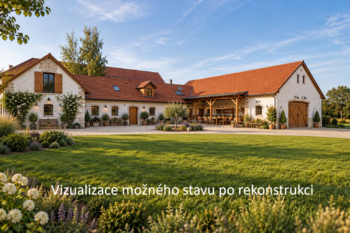 Vizualizace - Prodej historického objektu 345 m², Sedlec-Prčice