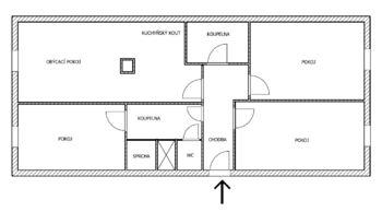 Pronájem bytu 4+kk v osobním vlastnictví 91 m², Praha 4 - Chodov