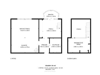Prodej bytu 2+kk v osobním vlastnictví 60 m², České Budějovice
