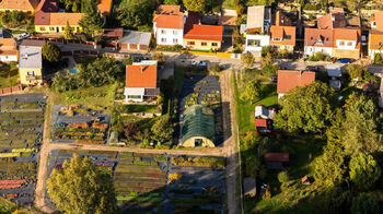 pohled z dronu - Prodej pozemku 629 m², Lelekovice