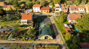 pohled z dronu - Prodej pozemku 629 m², Lelekovice