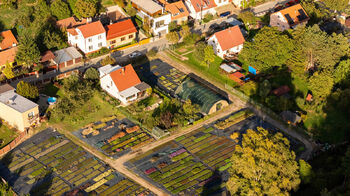 pohled z dronu - Prodej pozemku 629 m², Lelekovice