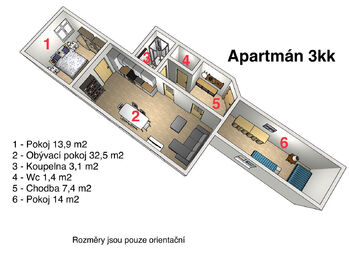 Prodej bytu 3+kk v osobním vlastnictví 74 m², Kořenov