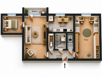Prodej bytu 3+1 v družstevním vlastnictví 61 m², Teplice