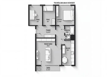 Prodej bytu 4+1 v osobním vlastnictví 80 m², Brno