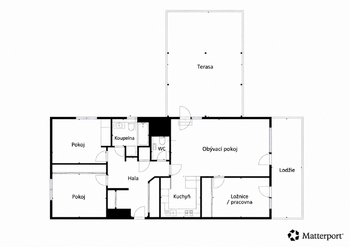 Plánek bytu - Prodej bytu 4+kk v osobním vlastnictví 114 m², Praha 4 - Modřany