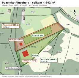 planek pozemku - Prodej chaty / chalupy 145 m², Pincehely