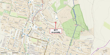 Polohy bytu - Prodej bytu 3+1 v osobním vlastnictví 70 m², Litoměřice
