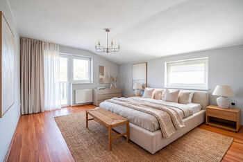 Druhá ložnice (vizualizace). - Prodej domu 135 m², Pištín